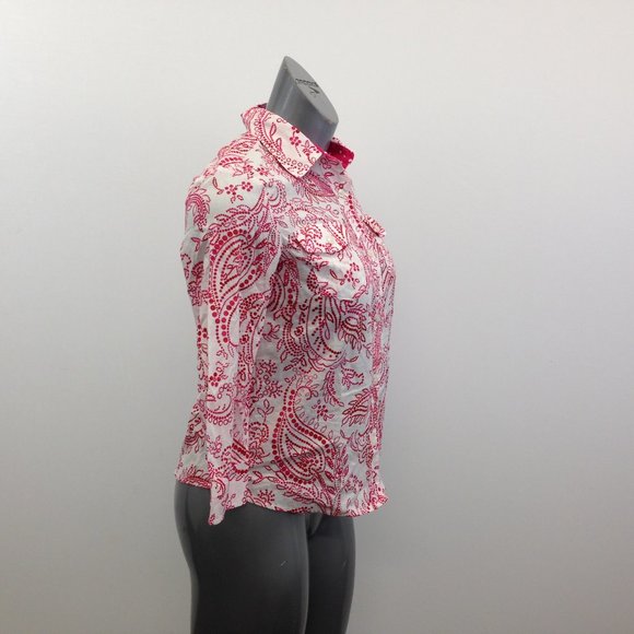 Jones New York   Paisley Print Top Women's Shirt - Picture 5 of 7